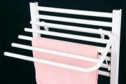 AQUALINE - Sušák 4 ručníků na otopná tělesa, univerzální upínání, délka 60cm, bílá
