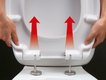 WC sedátko SANDRA universální se zpomalovacím mechanismem, bílé - NOVINKA